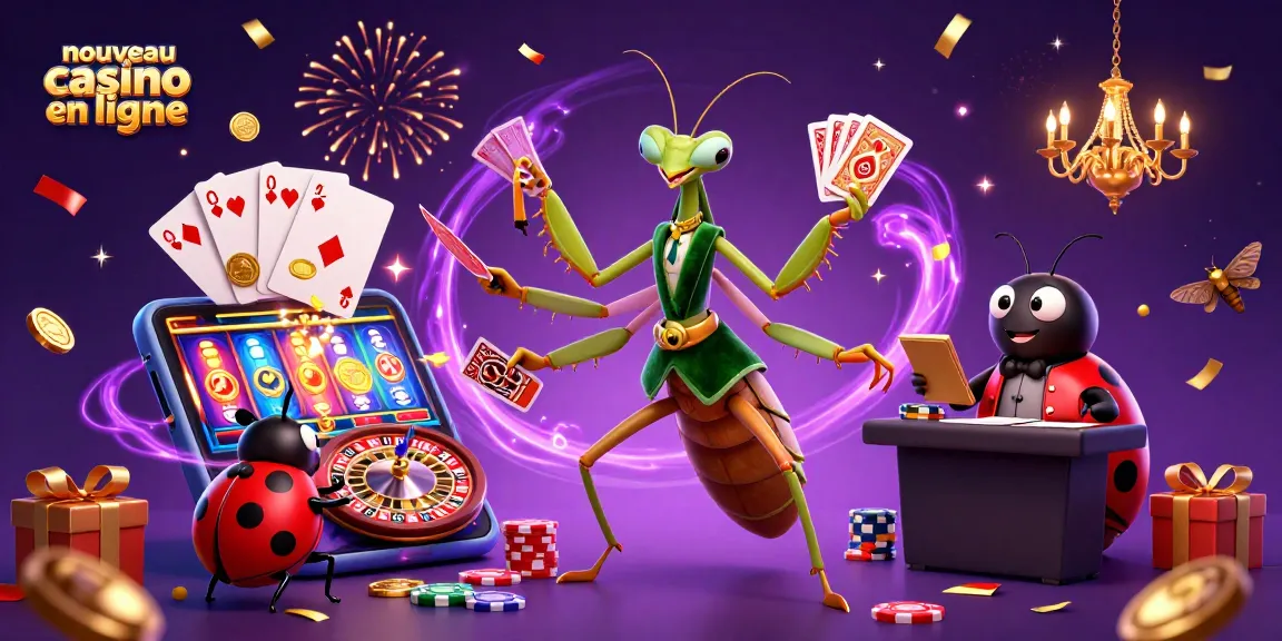 Découvrez le nouveau casino en ligne avec ce dessin animé coloré représentant un caméléon de cartes au travail.