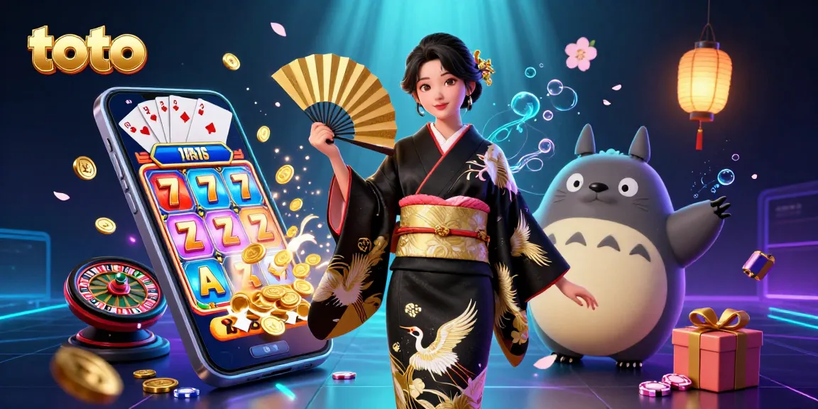 Spin to win with toto in a vibrant casino scene rich with game elements and dynamic characters!