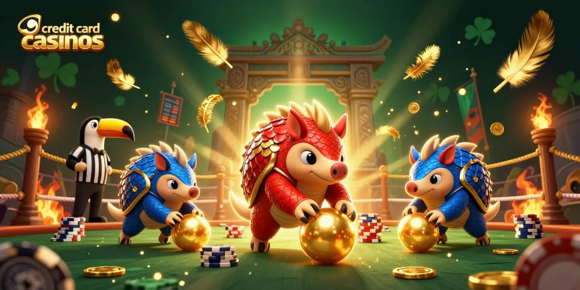 Engage with exciting credit card casinos featuring rival pangolins in a dynamic casino scene.