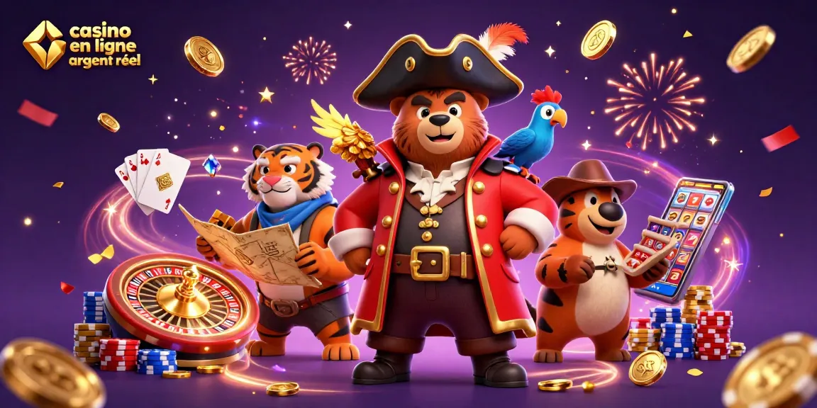 Casino en ligne argent réel : Plongez dans l'univers des jeux avec des croupiers 3D et une ambiance festive.