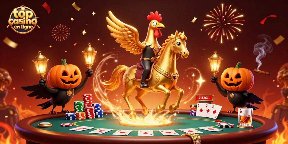 Découvrez les sensations du top casino en ligne dans une illustration festive avec des personnages intrigants.