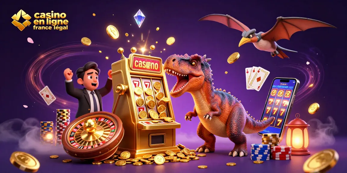 Jackpot au casino en ligne France légal : un pachycéphalosaure remporte des pièces d'or.
