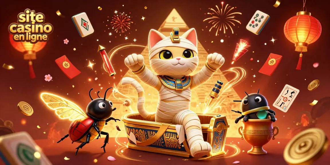 Gagnez gros avec site casino en ligne dans une illustration de casino dynamique et colorée.