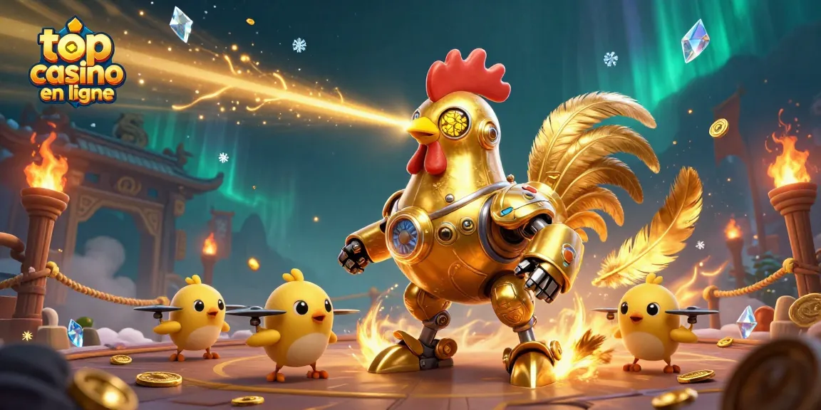 Découvrez le top casino en ligne avec des illustrations explosantes de jeux et de gains.