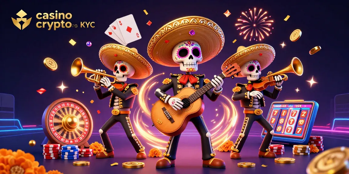 Vibrez avec le casino crypto sans KYC grâce à la musique festive des mariachi et aux jeux captivants.