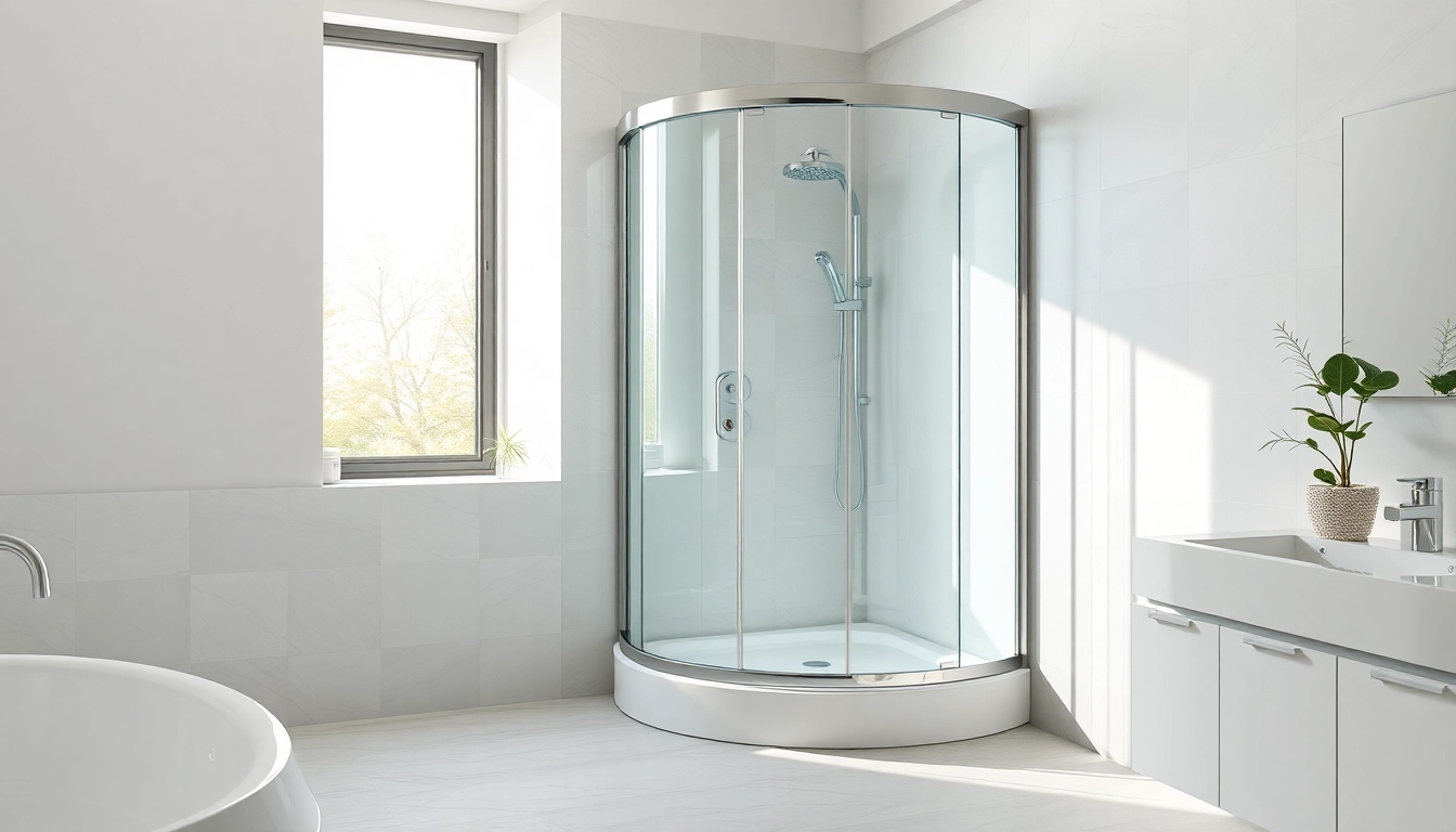 Erleben Sie die Eleganz der sonni Duschkabine in einem modernen Badezimmer mit stilvollem Design.