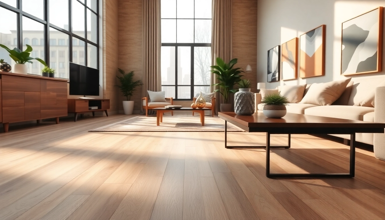 Showcasing lvp flooring in a modern living room with natural lighting and stylish decor.