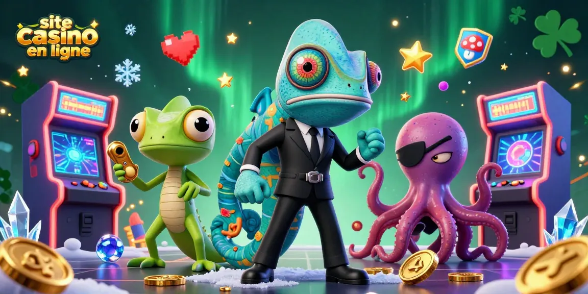 Découvrez les jeux sur le site casino en ligne avec un agent secret caméléon, un gecko inventif et une pieuvre maléfique.
