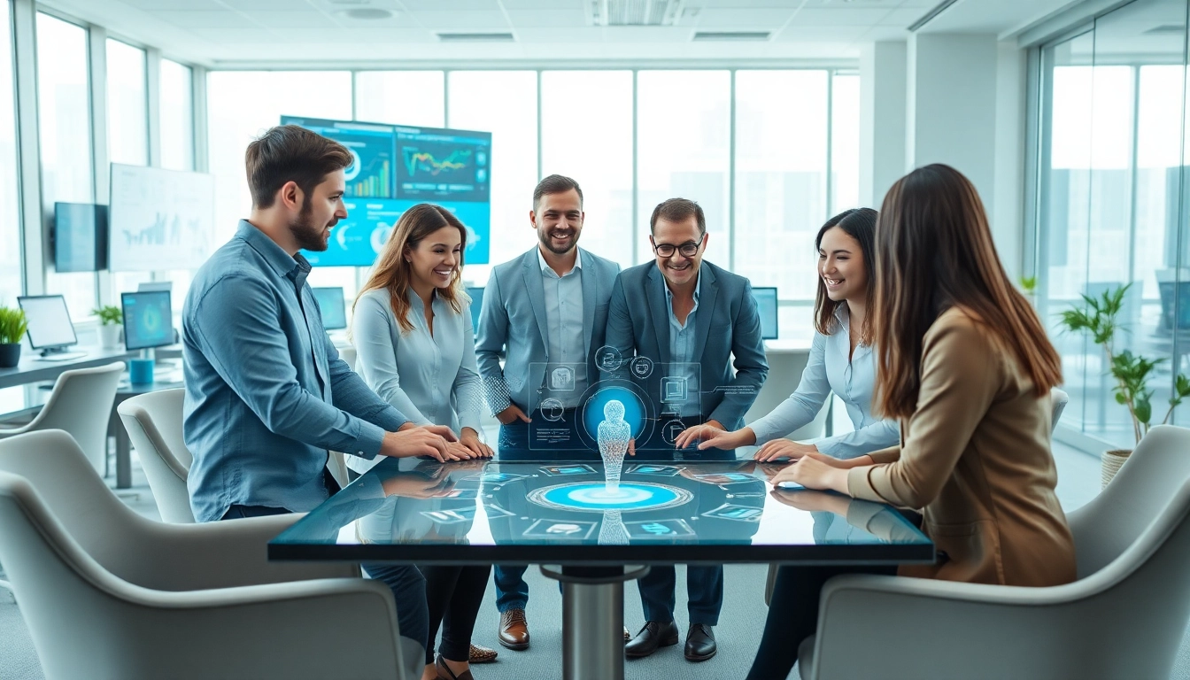 Enhance productivity with an enterprise assistant platform in a vibrant collaborative workspace.