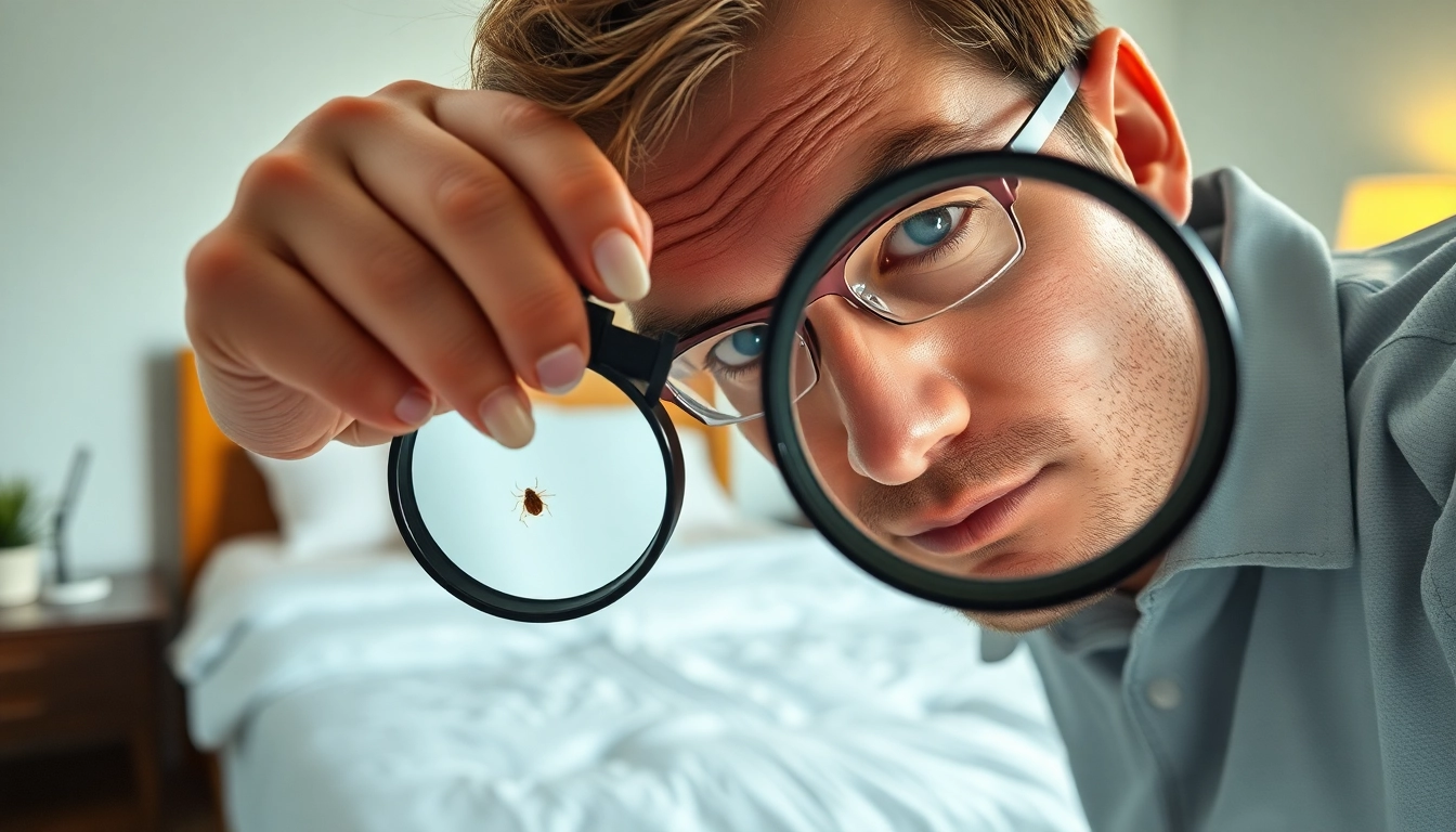 Examine bed bugs with affordable bed bug treatment in a clean home setting by a professional.