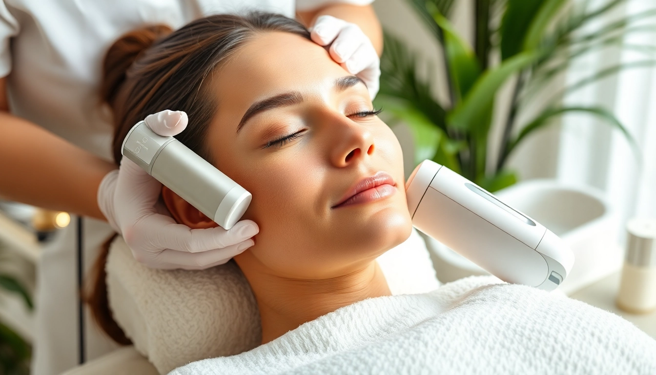 Hydrodermabrasion near me treatment in a serene spa environment