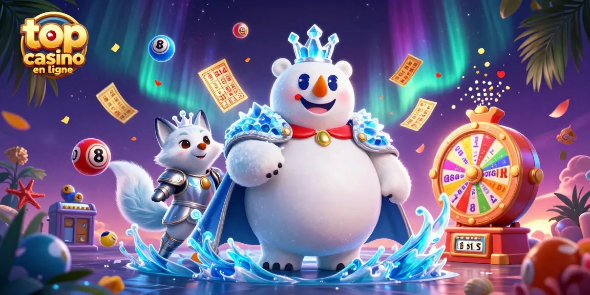 Des jeux passionnants au top casino en ligne avec un ours polaire royal et un renard en armure.