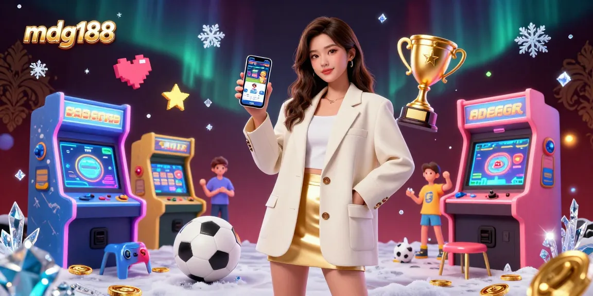 Win big with mdg188 through a modern gambling experience featuring a mobile app showcase.