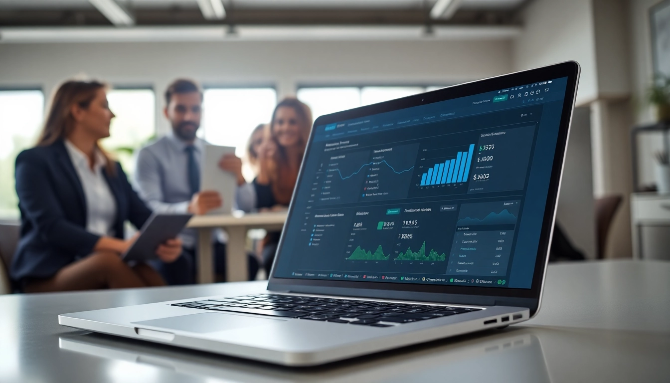Discover a powerful linkedin data extraction tool enhancing data analysis in a sleek office.