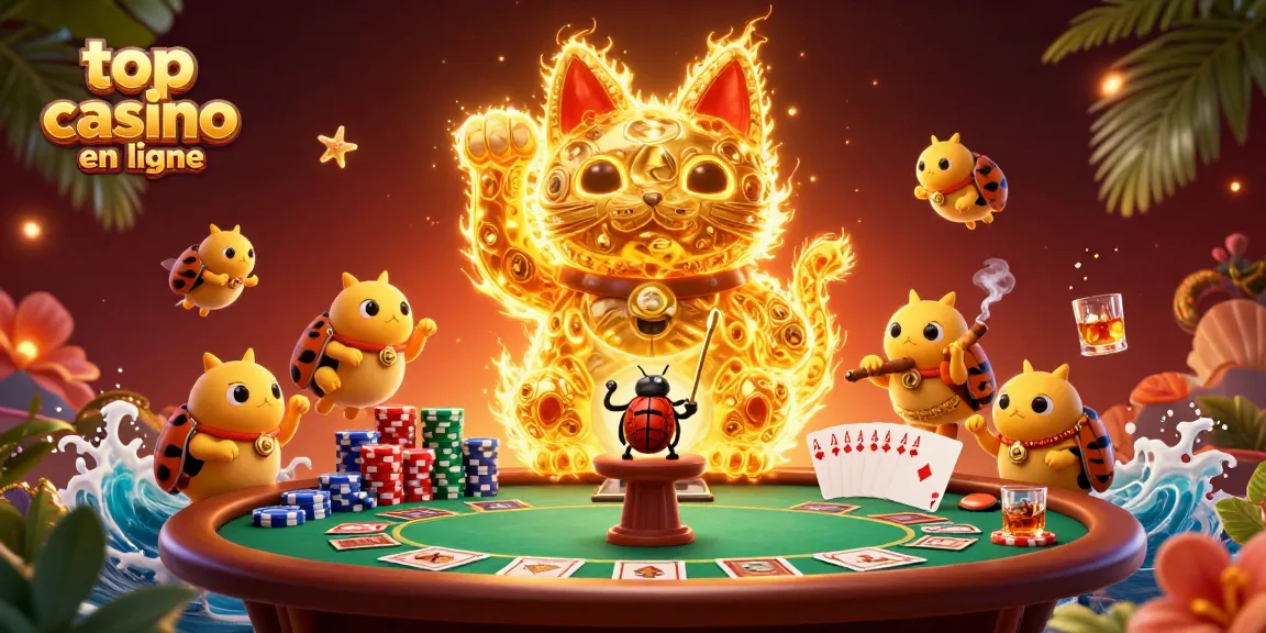 Vibrez avec le top casino en ligne au milieu d'une scène animée de jeu captivante.