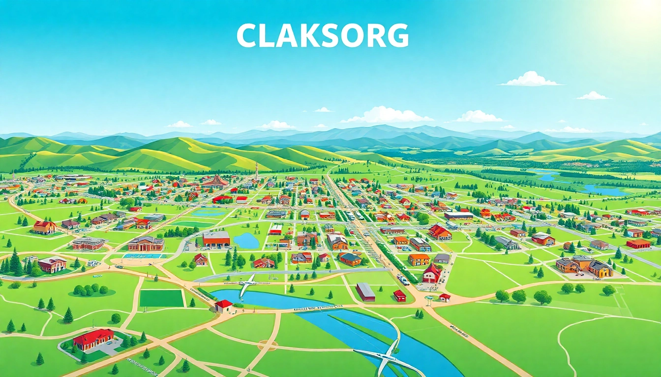 Detailed clarksburg california map showcasing local features and landmarks with vibrant colors.
