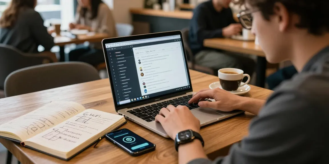 Studying cloud mining without hardware in a coffee shop with crypto resources.