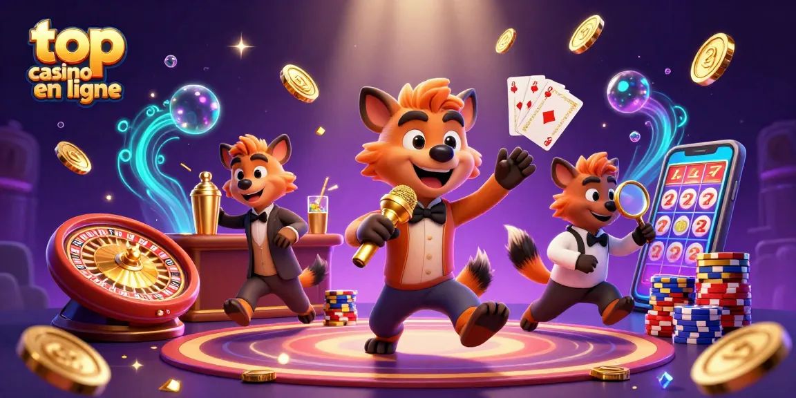 Jouez au top casino en ligne avec des hyènes animées dans un club de comédie vibrant.