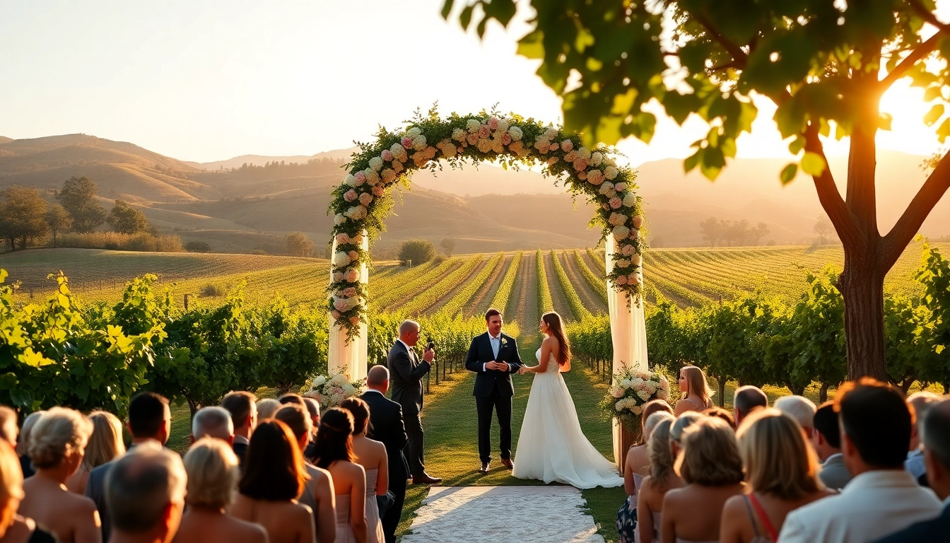 Celebrate at a stunning wedding venue California surrounded by picturesque vineyards and warm ambiance.