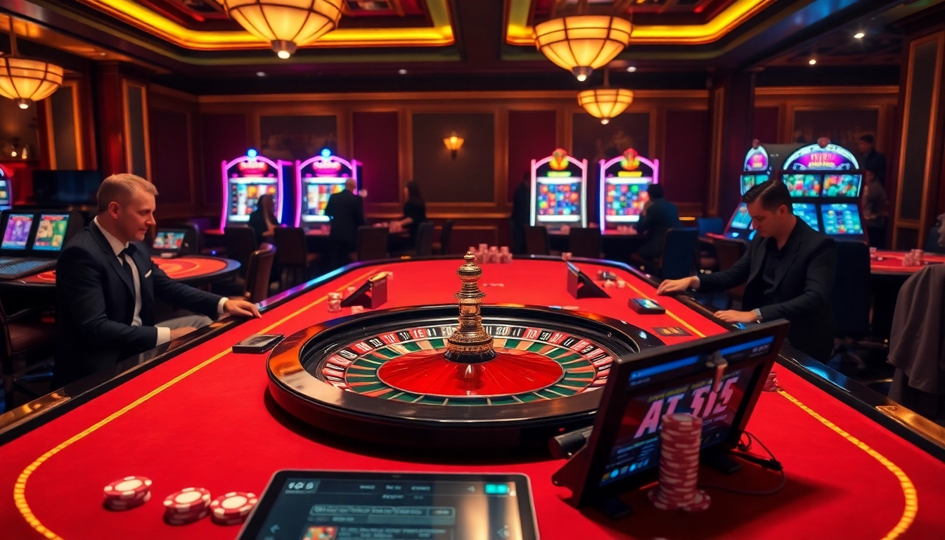 Découvrez le frisson de jouer au casino en ligne Français avec une roulette élégante et des tables de poker engageantes.
