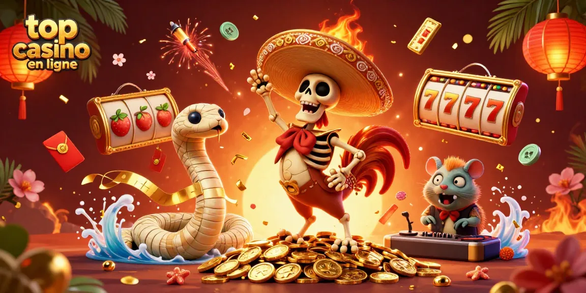 Les meilleurs jeux de casino en ligne avec un rooster mariachi dans une scène festive
