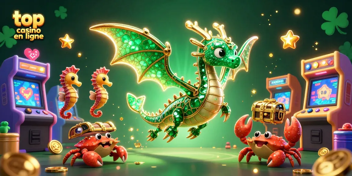 Jouer aux machines avec le top casino en ligne, dragons et trésors dans un univers coloré.