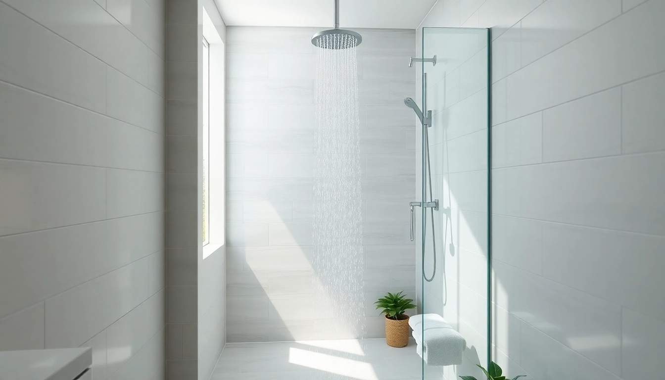 Transform your bathroom into a luxurious space with a modern shower uk setup, featuring elegant design elements.