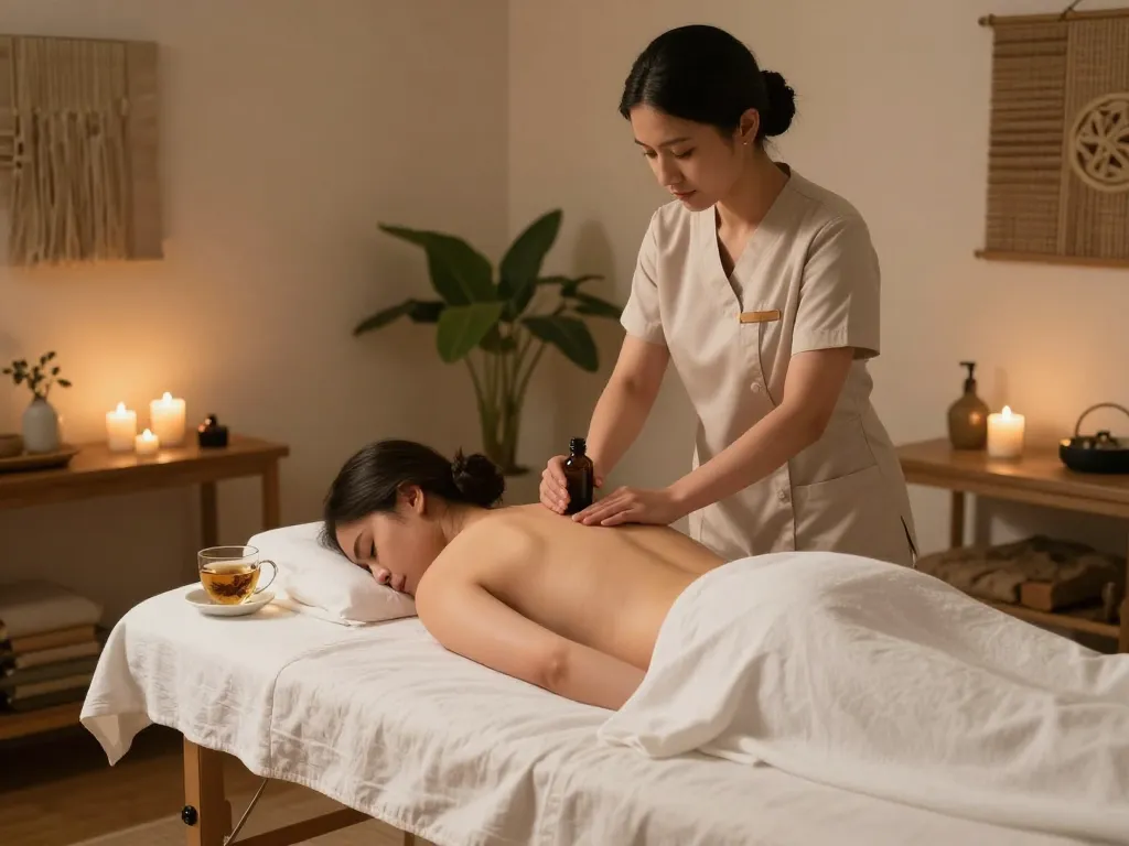 Experience the soothing comforts of 천안스웨디시 massage therapy in a tranquil spa setting.