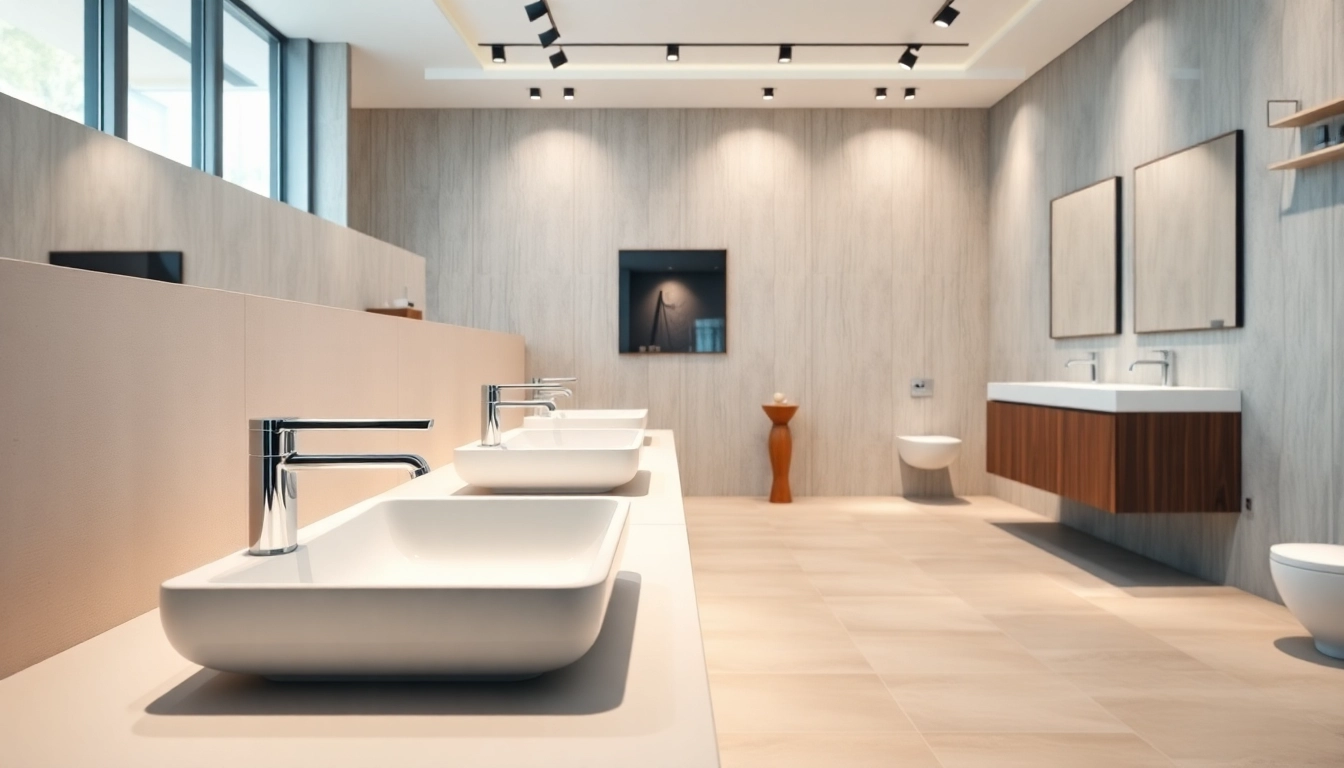 Erleben Sie die hochwertigen Produkte der sonni sanitär GmbH in einem modernen Badezimmer-Showroom.