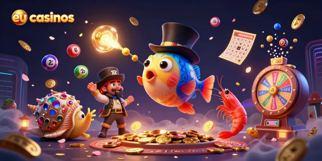Experience thrilling gameplay at eu casinos with vibrant characters and dynamic lottery elements.