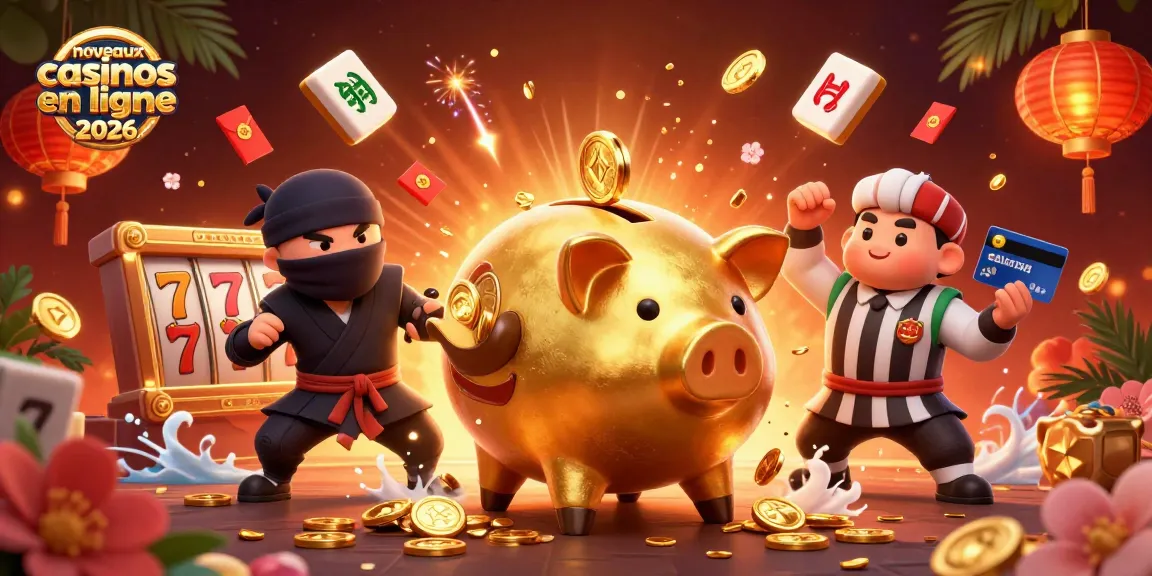 Des personnages de casino en action dans un univers coloré, nouveaux casinos en ligne 2026.