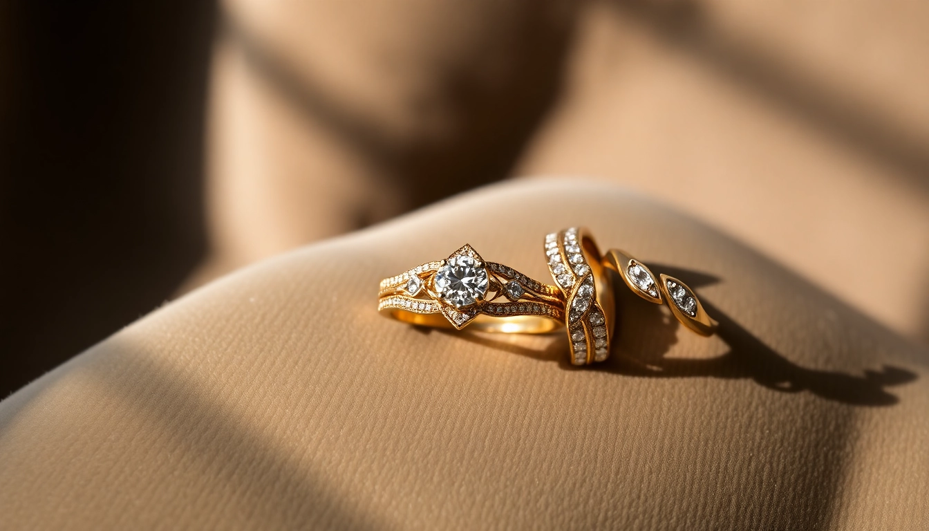 Showcase of exquisite Wedding rings highlighting intricate designs and luxurious details.