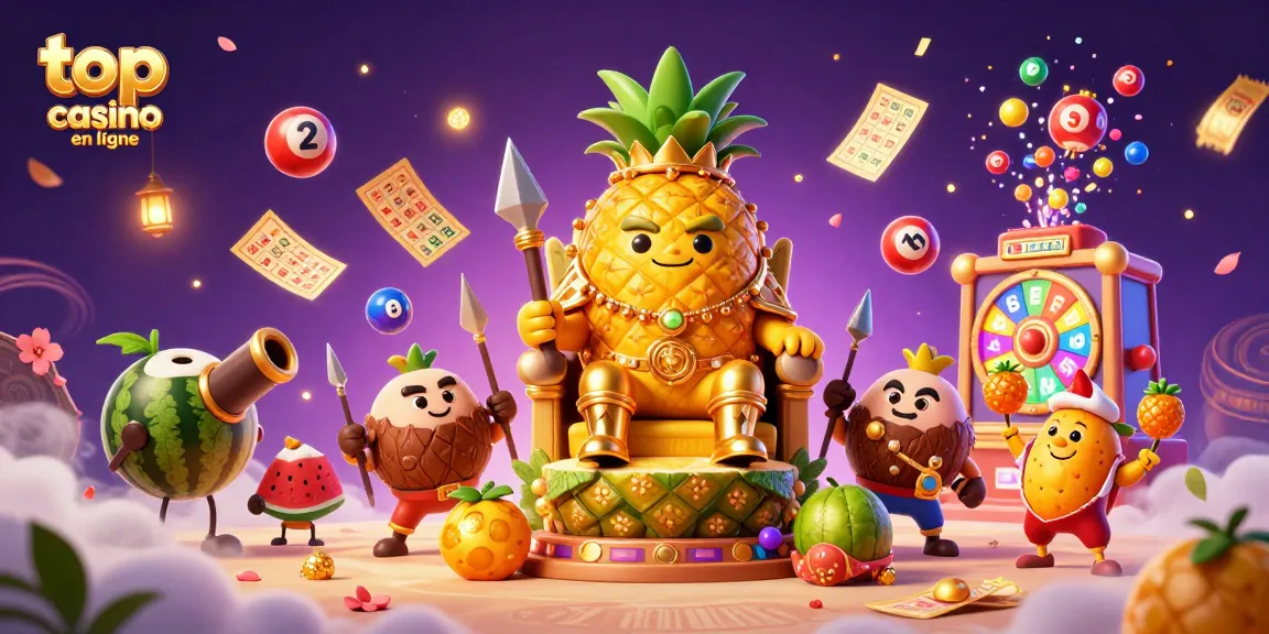 Plongez dans l'univers des jeux avec le top casino en ligne, où le roi ananas et ses gardes vous attendent!