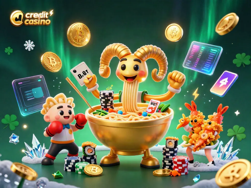 Engage in thrilling gameplay at credit card casinos with dynamic characters in a vibrant 3D casino scene.