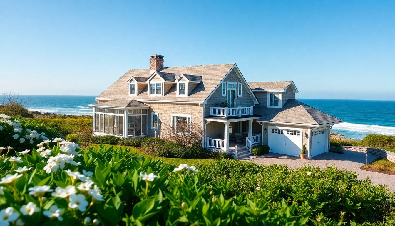 Cape Cod home addition with beautiful attached garage and vibrant landscaping