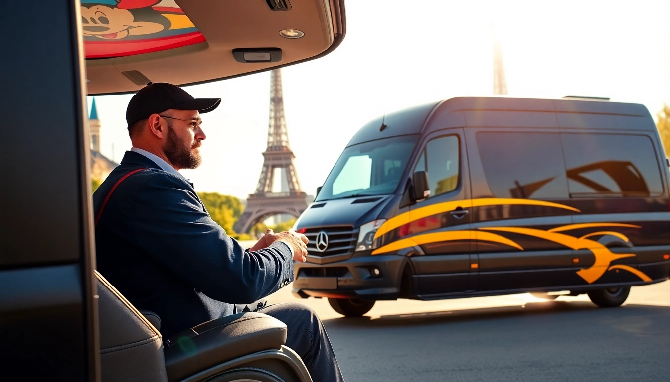 Book a relaxing Beauvais Airport to Disney Transfer in a luxurious van with family-friendly features.