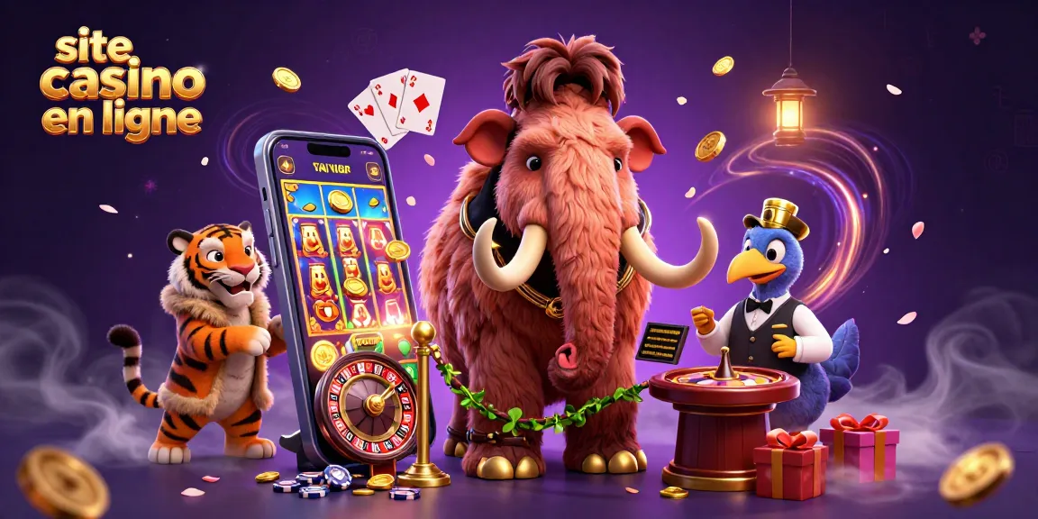 Venez découvrir l'univers dynamique du site casino en ligne, où un mammouth bouncer vérifie les identités.