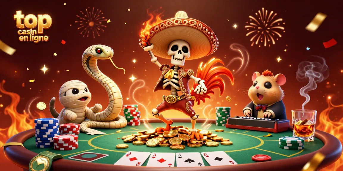 Fête des gains au top casino en ligne avec des personnages immersifs dans une scène dynamique