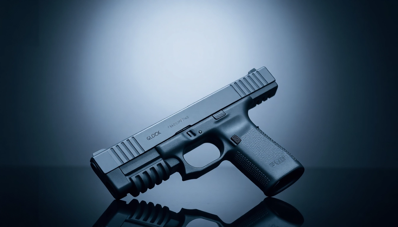 Showcasing glock 17 slides with precise craftsmanship and metallic texture in a sleek presentation.