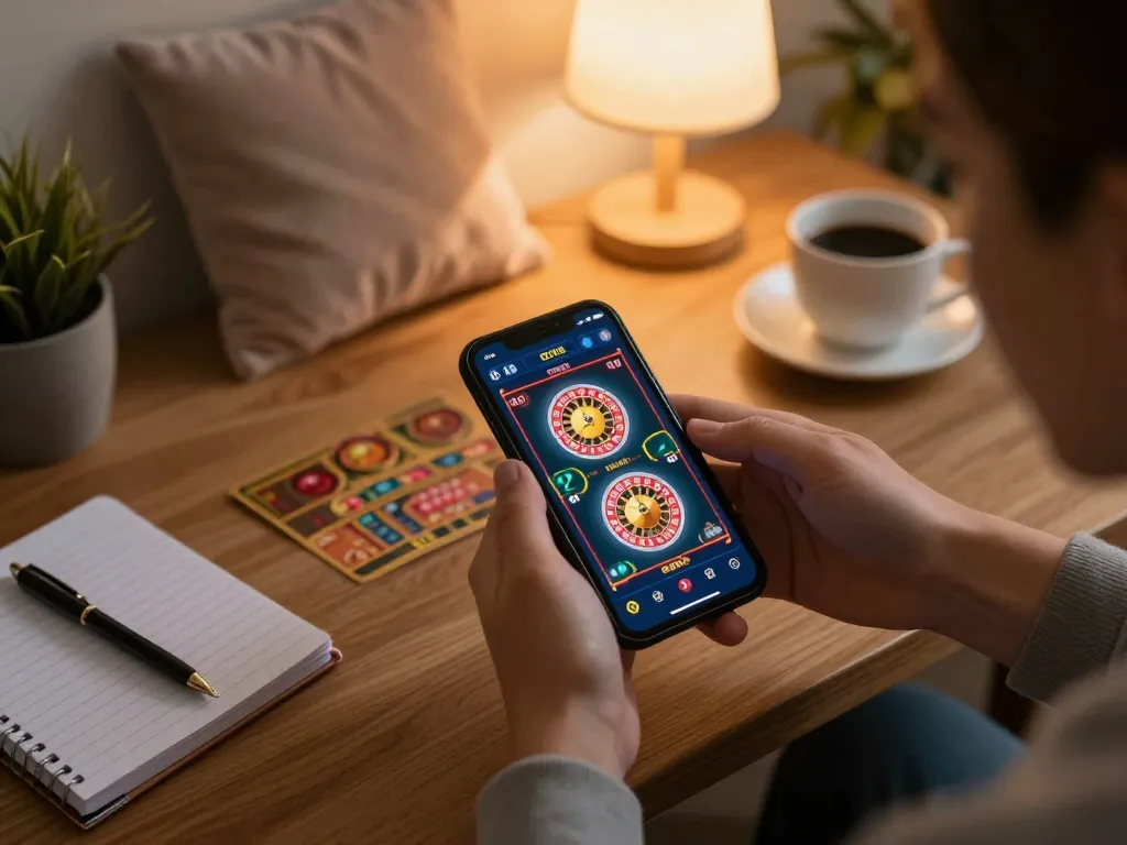 Trải nghiệm gameplay hấp dẫn tại nhà thông qua link vào m88 mới nhất trên smartphone, thể hiện không khí sòng bạc trực tuyến thân thiện.
