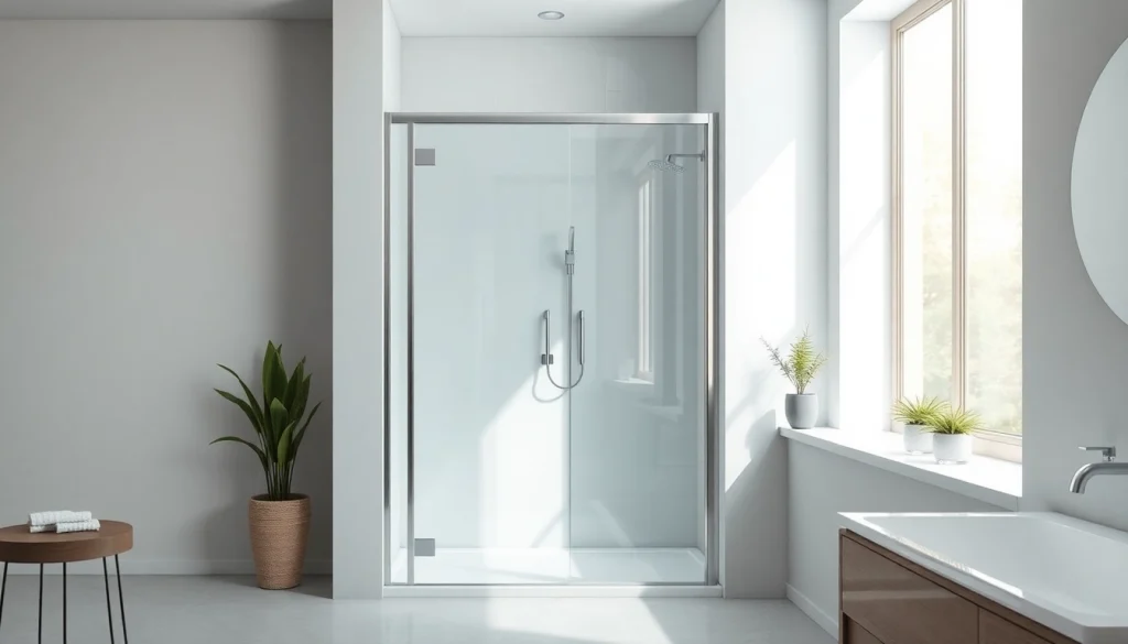 Évaluez la paroi de douche 150x200 au design élégant en verre clair et aluminium.