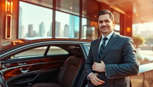 Find reliable Chauffeur Services near me from a professional chauffeur in a luxury car.