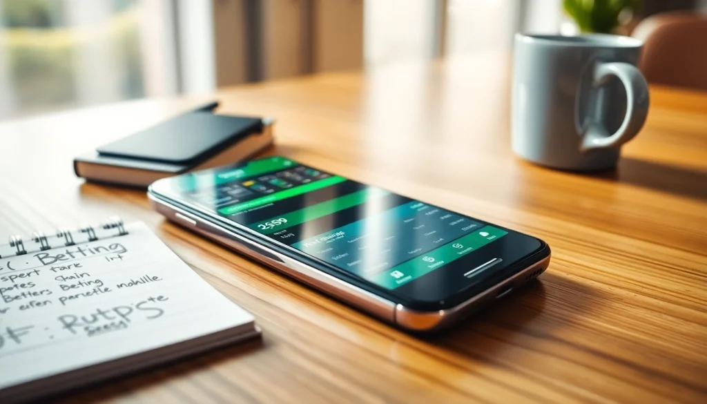 Explore sports betting apps India interface on a modern smartphone with engaging features.