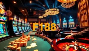 Win big at F168 with thrilling casino action including poker, roulette, and vibrant slot machines.