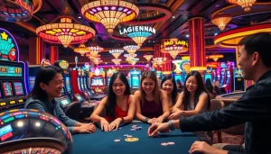 Gamblers engaged in a thrilling casino game, if you are thinking 'Nếu như vậy bám vào đây'.