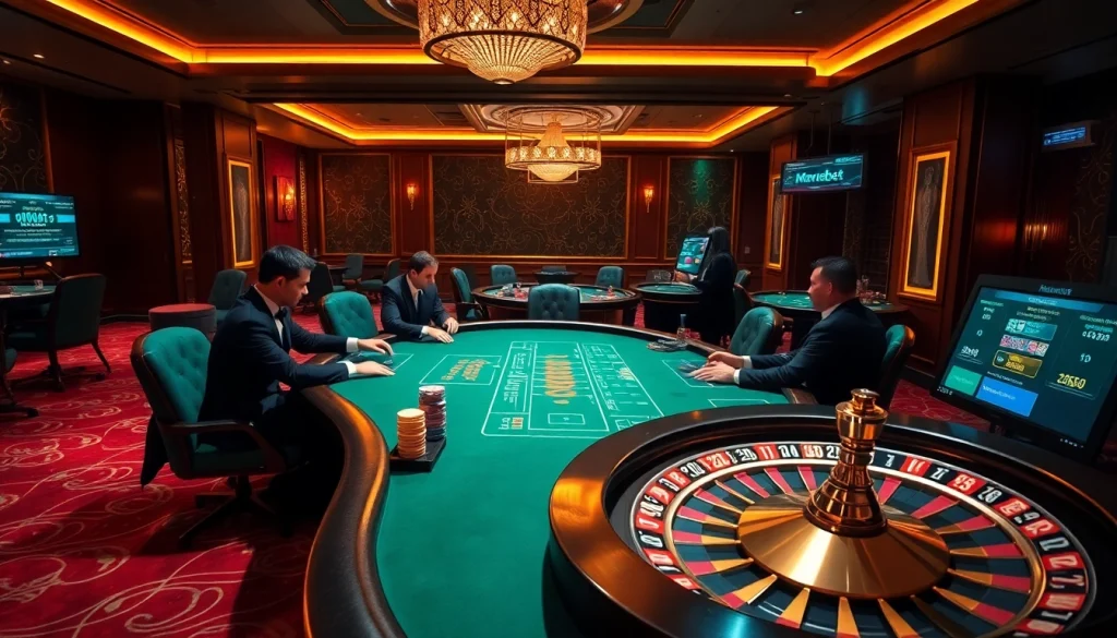 Marvelbet offers thrilling poker gameplay at a luxurious casino table, enhancing your betting experience.