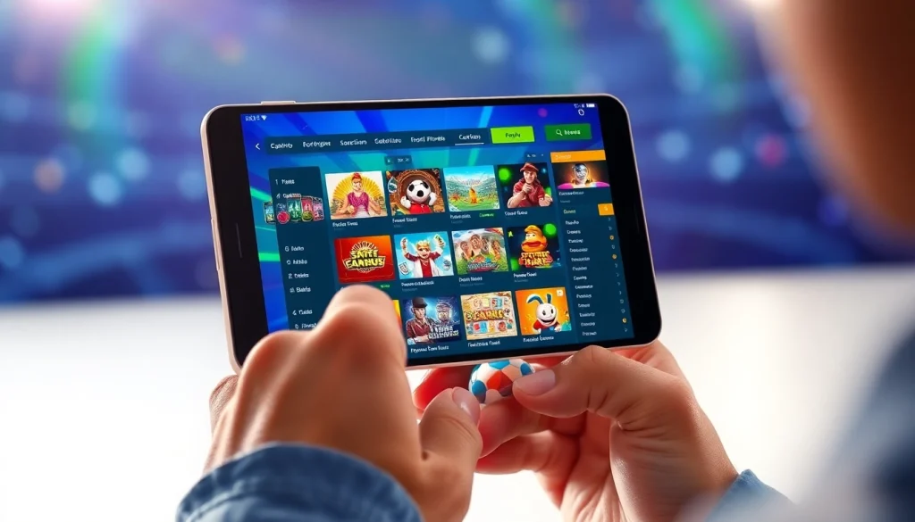 Experience the exciting online betting options at abc8 with a vibrant, user-friendly interface showcasing diverse games.