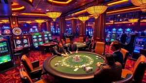 Experience the thrill of gambling with 상품권신용카드 at a luxurious casino table.