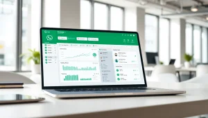 Visualize a seamless WhatsApp Smart CRM dashboard illustrating business growth and efficiency.