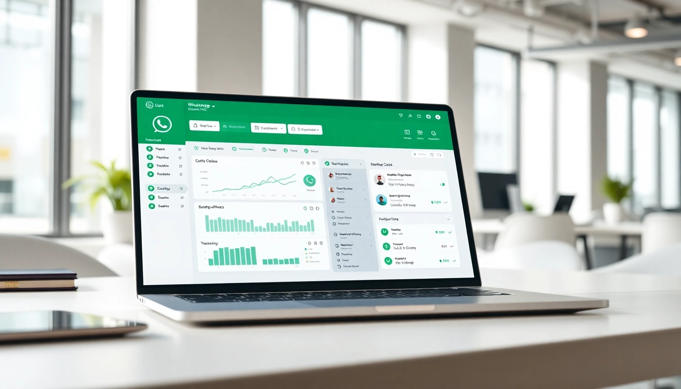 Visualize a seamless WhatsApp Smart CRM dashboard illustrating business growth and efficiency.